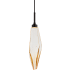 Chilled Amber Glass with Matte Black Finish